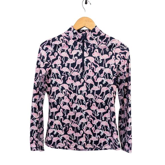 X by Gottex Flamingo Golf Polo Pullover Jacket Size XS - Picture 1 of 7